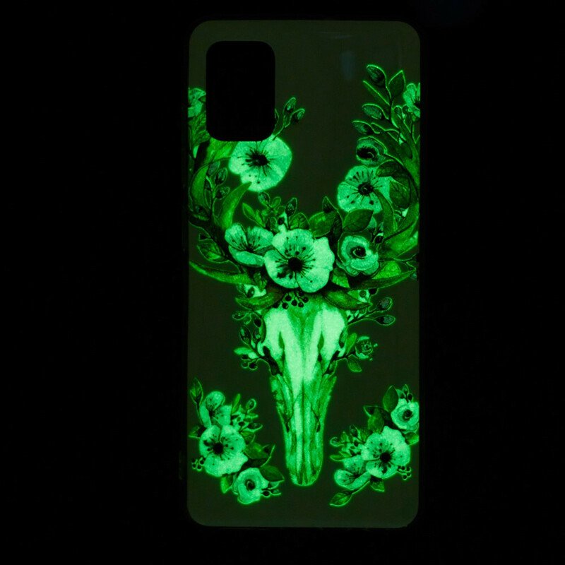 Skal Xiaomi Mi 10 Lite Fluorescerande Blommig Älg