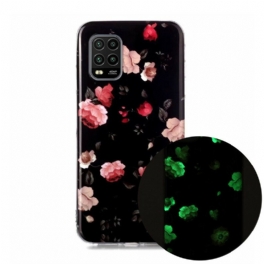 Skal Xiaomi Mi 10 Lite Fluorescerande Blommor