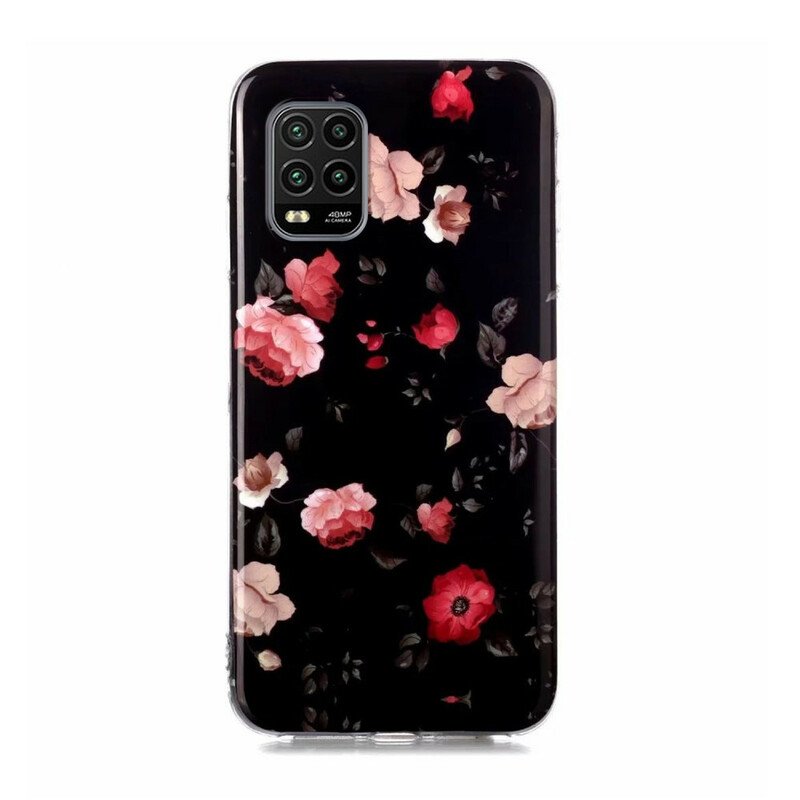 Skal Xiaomi Mi 10 Lite Fluorescerande Blommor