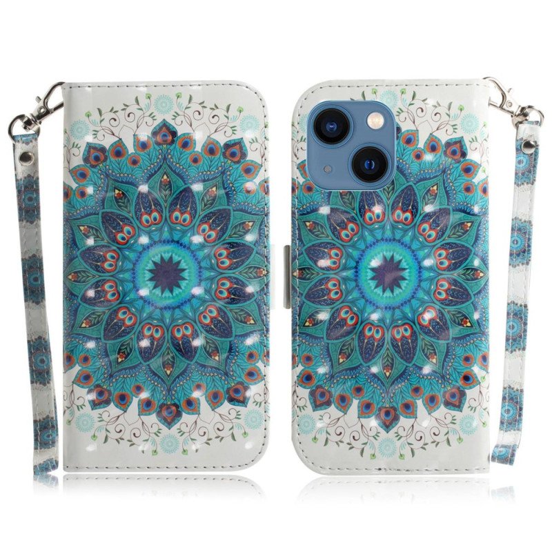 Fodral iPhone 14 Plus Med Kedjar Strappy Mandala