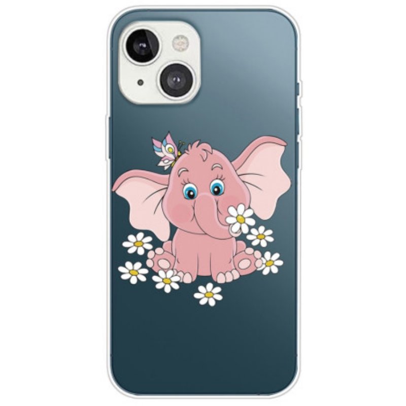 Skal iPhone 14 Plus Sömlös Rosa Elefant