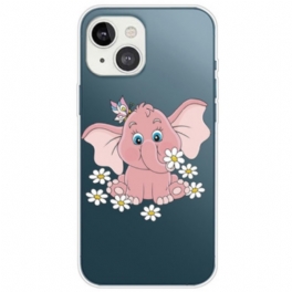 Skal iPhone 14 Plus Sömlös Rosa Elefant