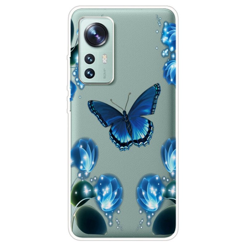 Mobilskal Xiaomi 12 / 12X Enchanted Butterfly Silikon