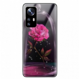 Skal Xiaomi 12 / 12X Magiskt Rosa Härdat Glas