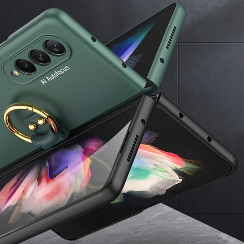 Mobilskal Samsung Galaxy Z Fold 3 5G Ringstöd Och Skärmskydd Gkk