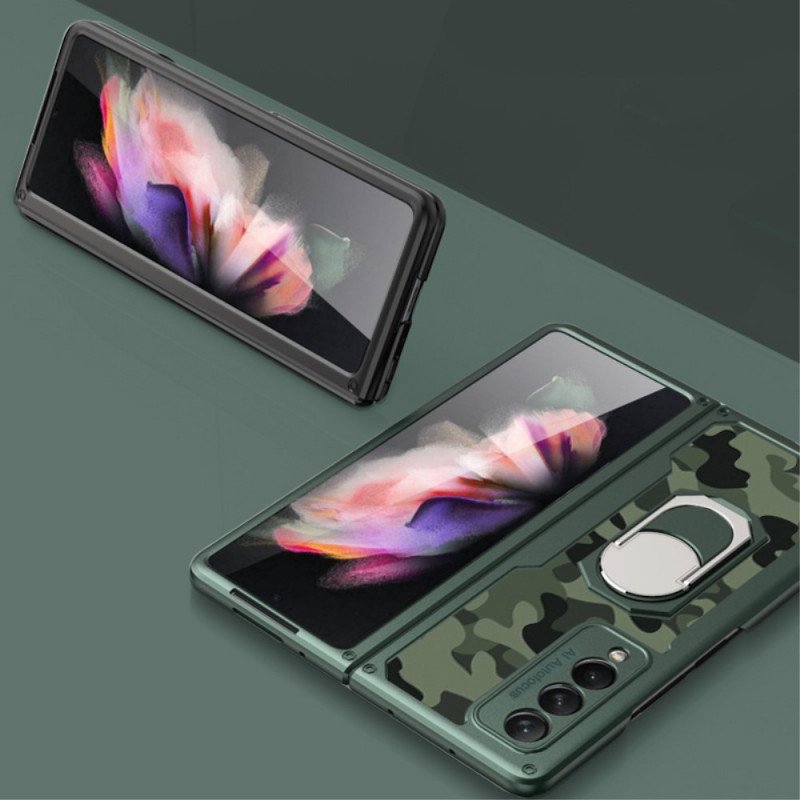 Skal Samsung Galaxy Z Fold 3 5G Camouflage Ring-support Gkk