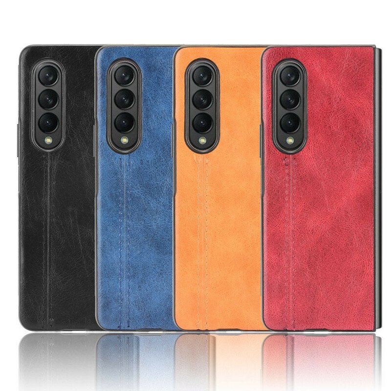 Skal Samsung Galaxy Z Fold 3 5G Couture Lädereffekt