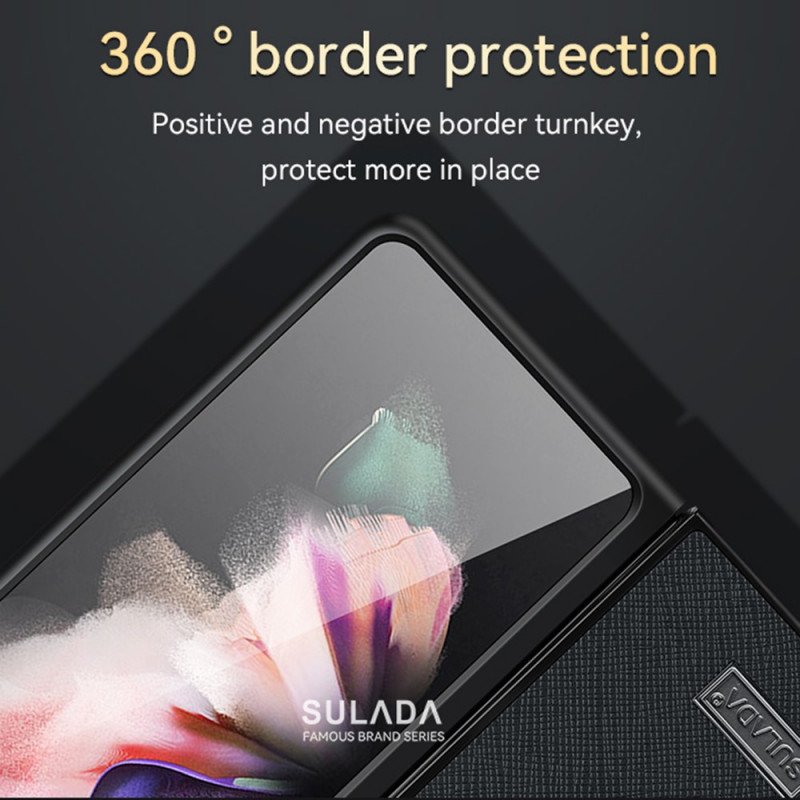 Skal Samsung Galaxy Z Fold 3 5G Sulada Texturerat Konstläder