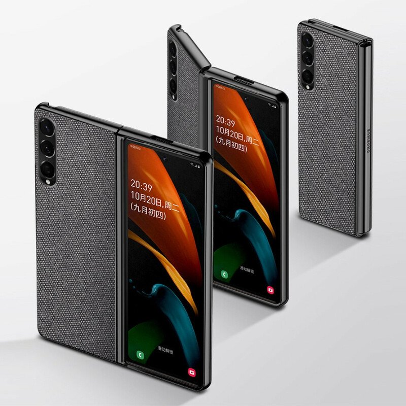 Skal Samsung Galaxy Z Fold 3 5G Texturerad Lädereffekt