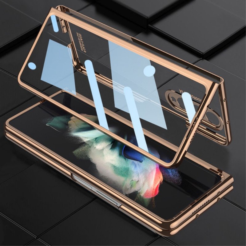 Skal Samsung Galaxy Z Fold 3 5G Transparent Med Gkk Stylushållare