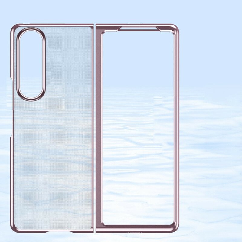 Skal Samsung Galaxy Z Fold 3 5G Transparenta Kanter I Metallstil