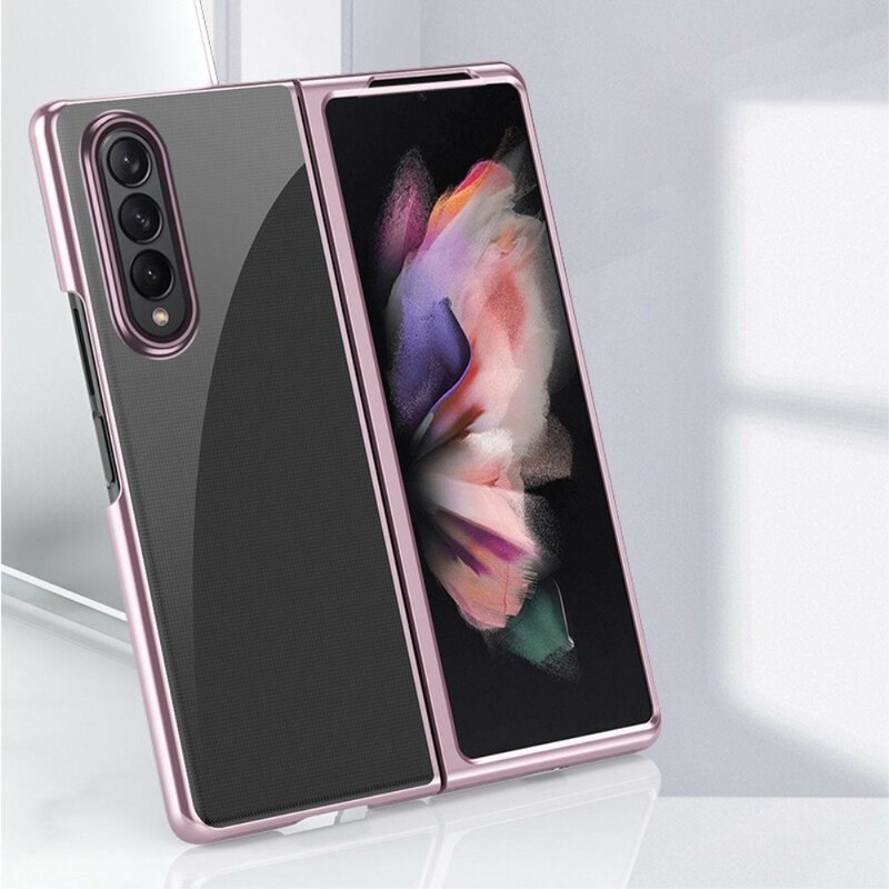 Skal Samsung Galaxy Z Fold 3 5G Transparenta Kanter I Metallstil