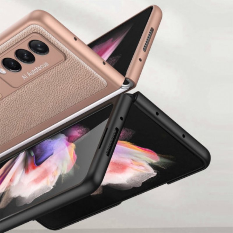 Skal Samsung Galaxy Z Fold 3 5G Vävt Läderstöd Gkk