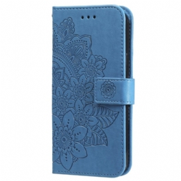 Läderskal Fodral Xiaomi Redmi Note 13 4g Blommig Strappy Style