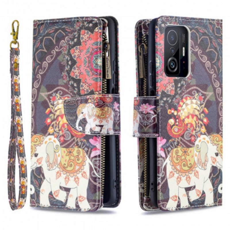 Fodral Xiaomi 11T / 11T Pro Elephant Zip-ficka