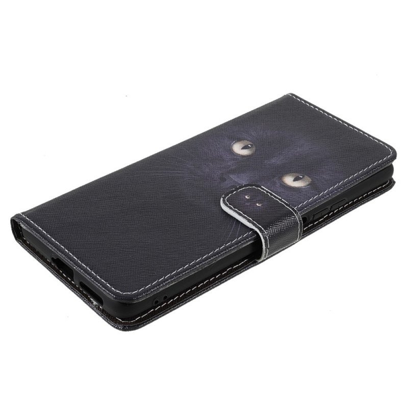 Fodral Xiaomi 11T / 11T Pro Med Kedjar Strappy Black Cat Eyes