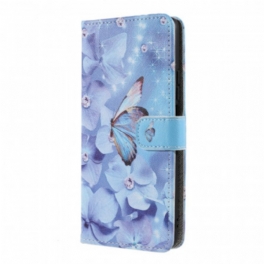 Fodral Xiaomi 11T / 11T Pro Med Kedjar Strappy Diamond Butterflies