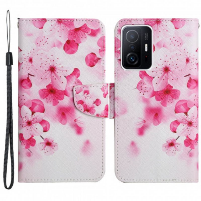 Fodral Xiaomi 11T / 11T Pro Rosa Blommor