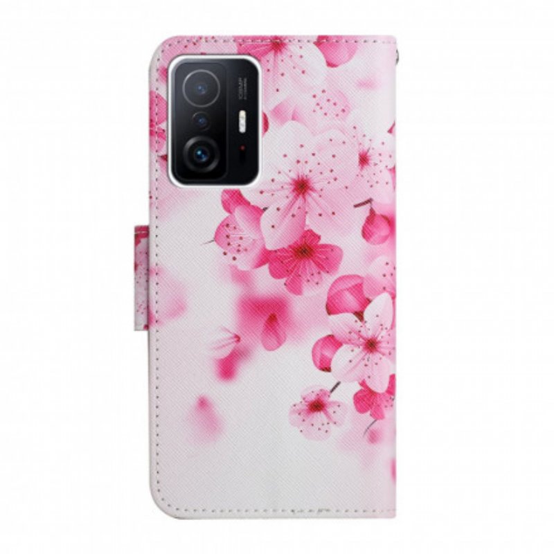 Fodral Xiaomi 11T / 11T Pro Rosa Blommor