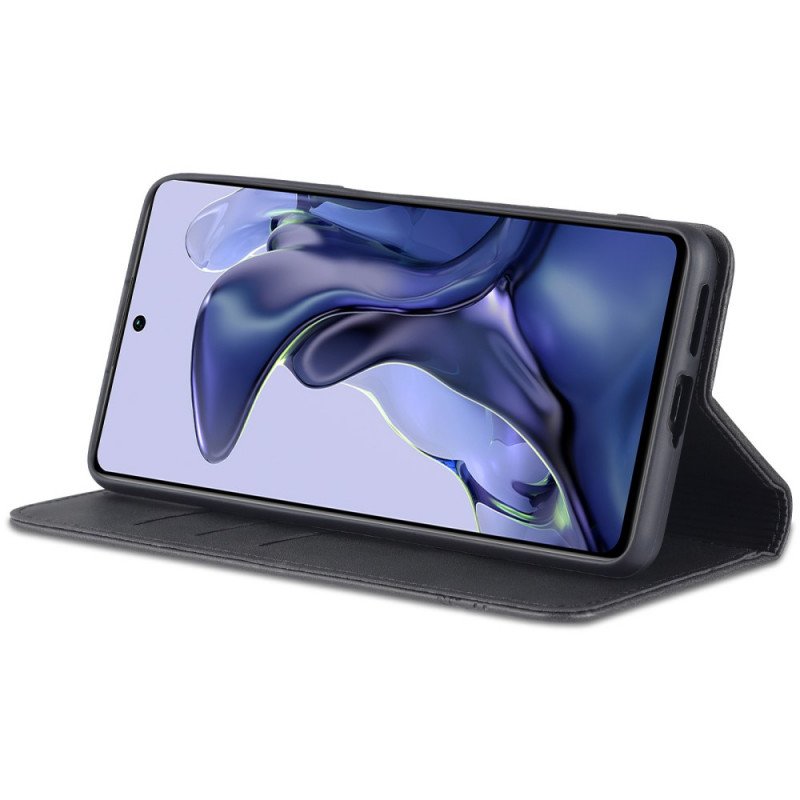 Folio-fodral Xiaomi 11T / 11T Pro Läderfodral Azns Konstläder