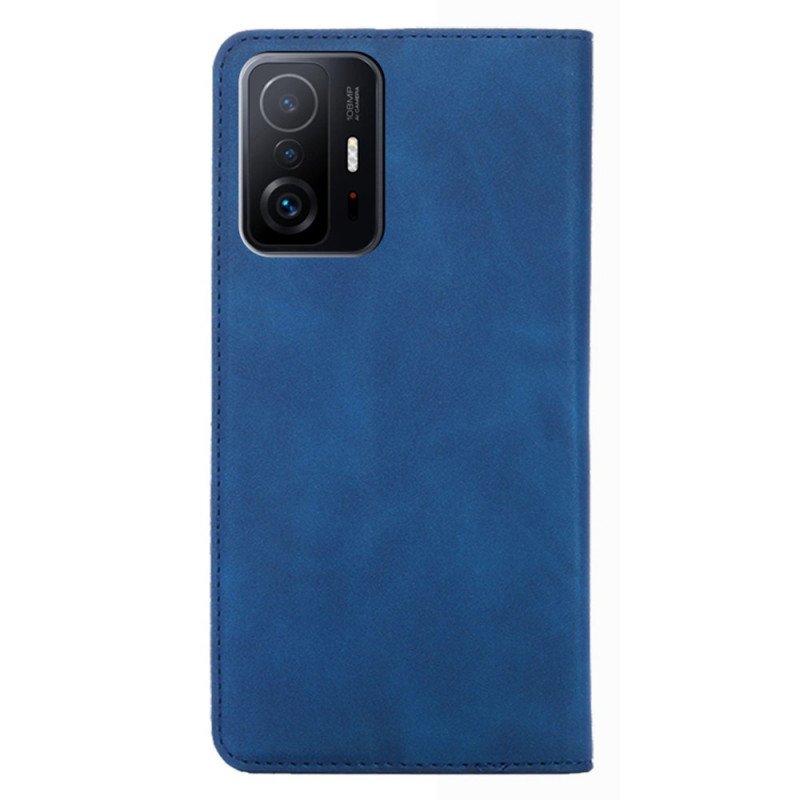 Folio-fodral Xiaomi 11T / 11T Pro Läderfodral Hudberöring