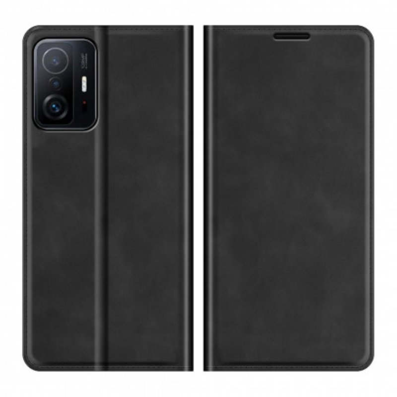 Folio-fodral Xiaomi 11T / 11T Pro Läderfodral Hudberöring