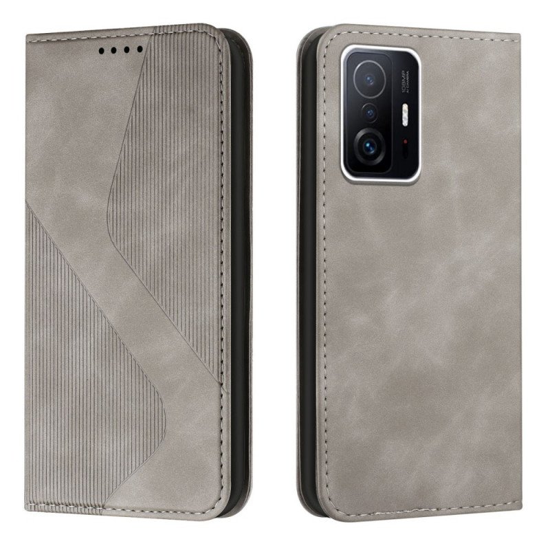 Folio-fodral Xiaomi 11T / 11T Pro Läderfodral Läderstil S-design