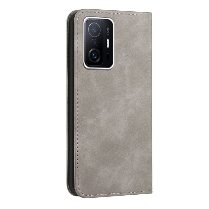 Folio-fodral Xiaomi 11T / 11T Pro Läderfodral Läderstil S-design