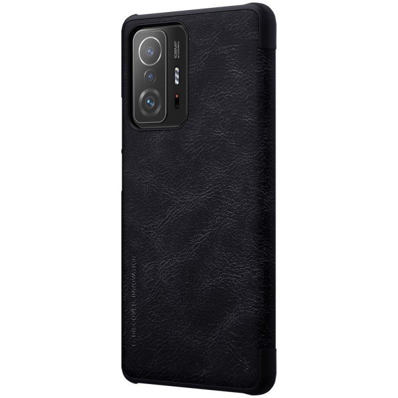 Folio-fodral Xiaomi 11T / 11T Pro Läderfodral Nillkin Qin-serien