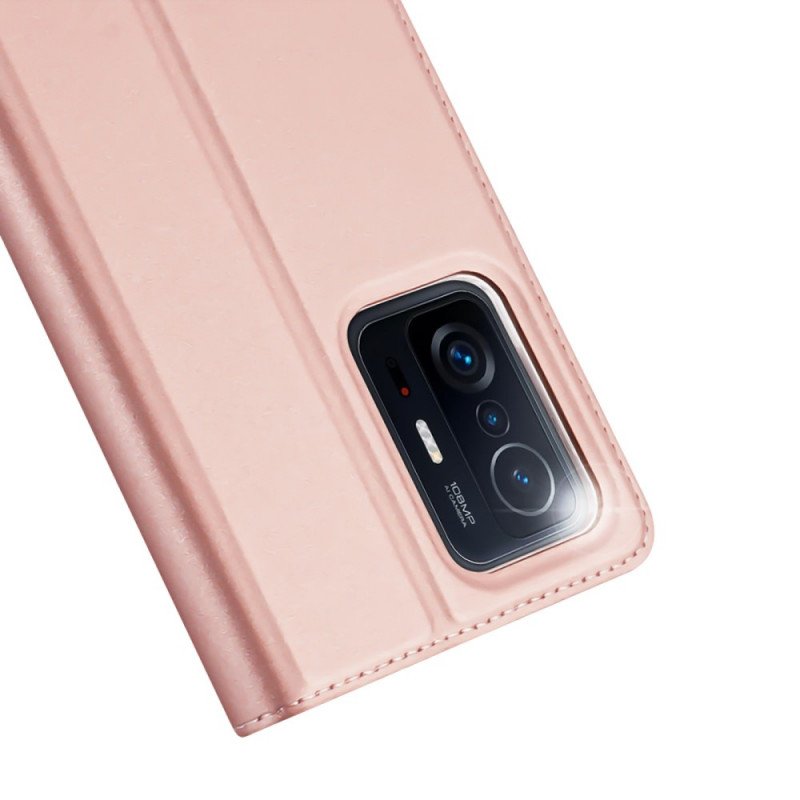 Folio-fodral Xiaomi 11T / 11T Pro Läderfodral Skin Pro Dux Ducis