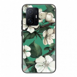 Mobilskal Xiaomi 11T / 11T Pro Blommande Träd Härdat Glas