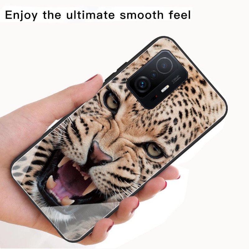 Skal Xiaomi 11T / 11T Pro Leopard Härdat Glas