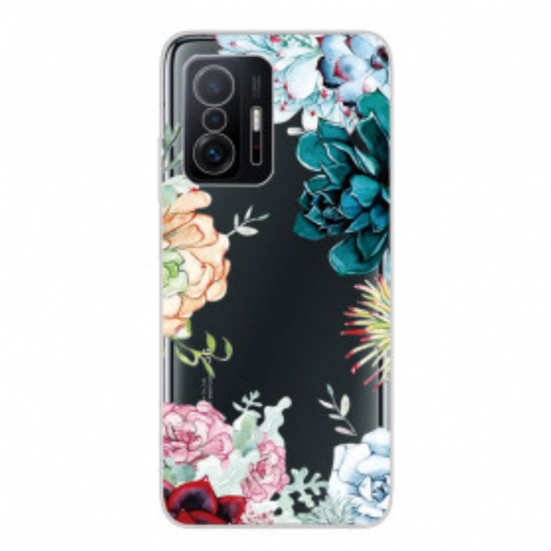 Skal Xiaomi 11T / 11T Pro Sömlös Akvarell Blommor