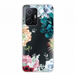 Skal Xiaomi 11T / 11T Pro Sömlös Akvarell Blommor