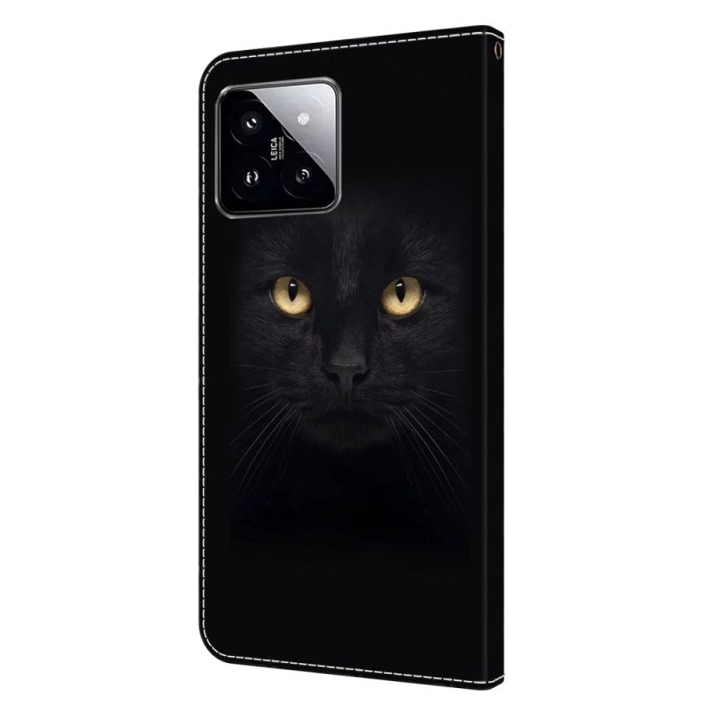 Fodral Xiaomi 14 Svart Katt