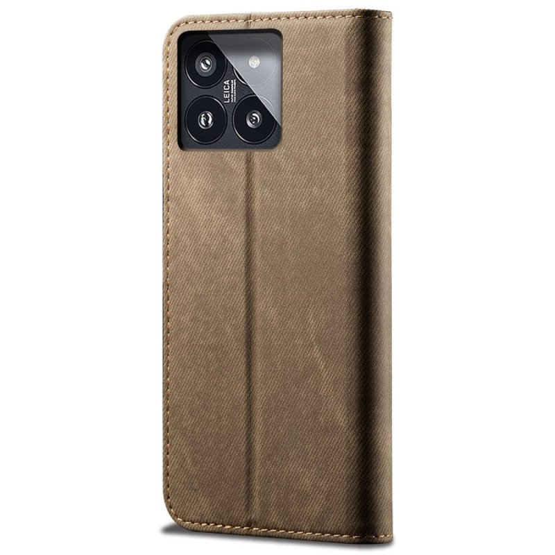 Folio-fodral Xiaomi 14 Jeanstyg