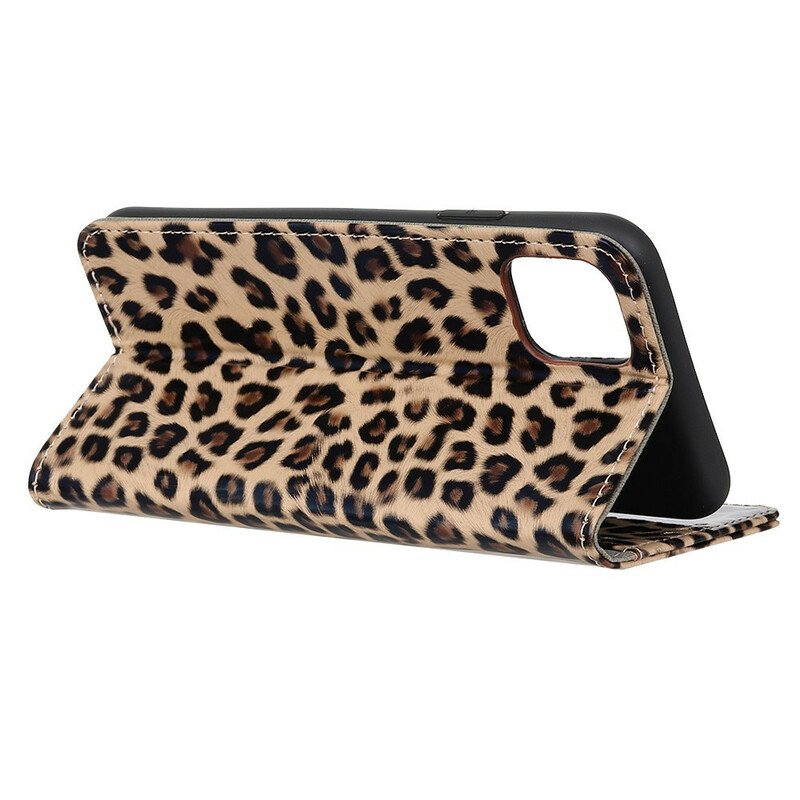 Läderfodral Samsung Galaxy Note 10 Lite Leopard