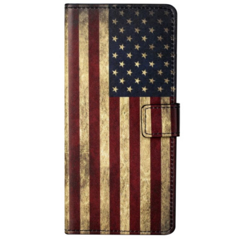 Fodral Xiaomi Redmi Note 13 Pro 5g Vintage Amerikansk Flagga