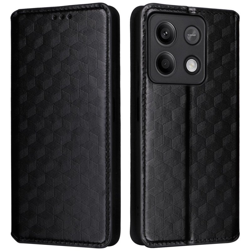 Folio-fodral För Xiaomi Redmi Note 13 Pro 5g 3d-kuber