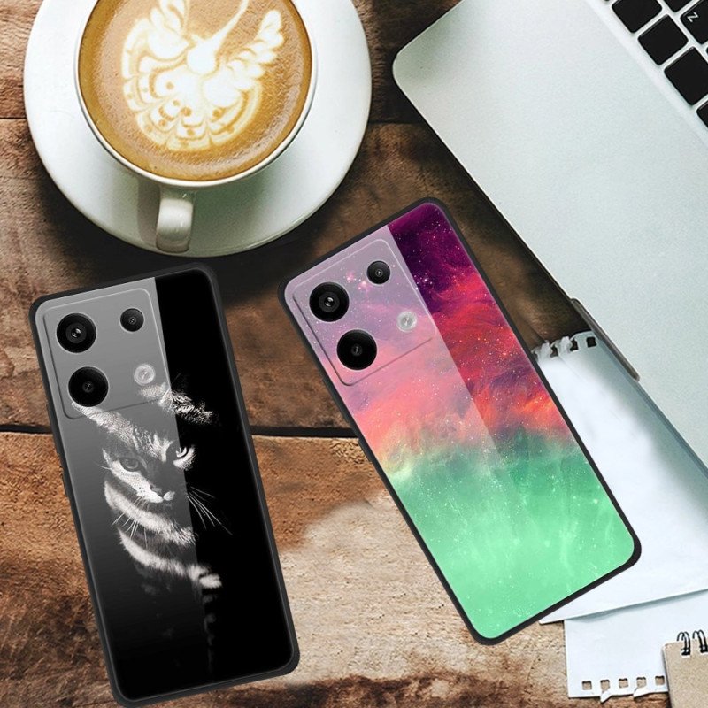 Skal Xiaomi Redmi Note 13 Pro 5g Färgat Mönster Av Härdat Glas