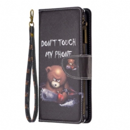 Fodral Realme C35 Med Kedjar Strappy Dangerous Bear Zipper Pouch