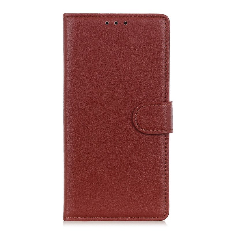 Folio-fodral Realme C35 Lychee Textur