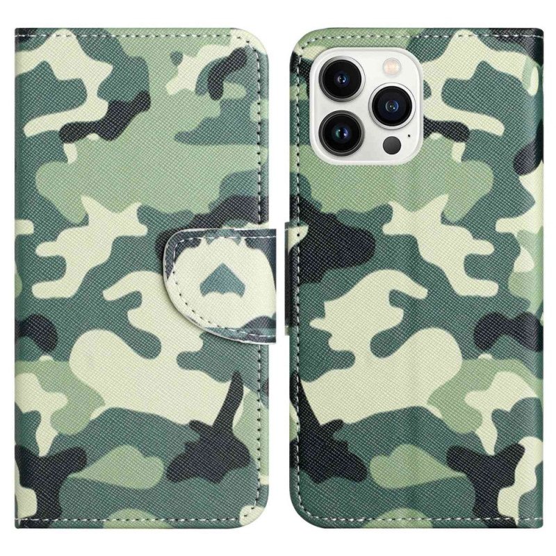 Fodral iPhone 14 Pro Militärt Kamouflage