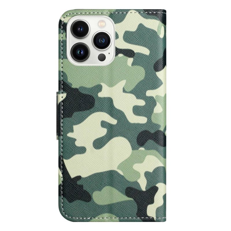 Fodral iPhone 14 Pro Militärt Kamouflage