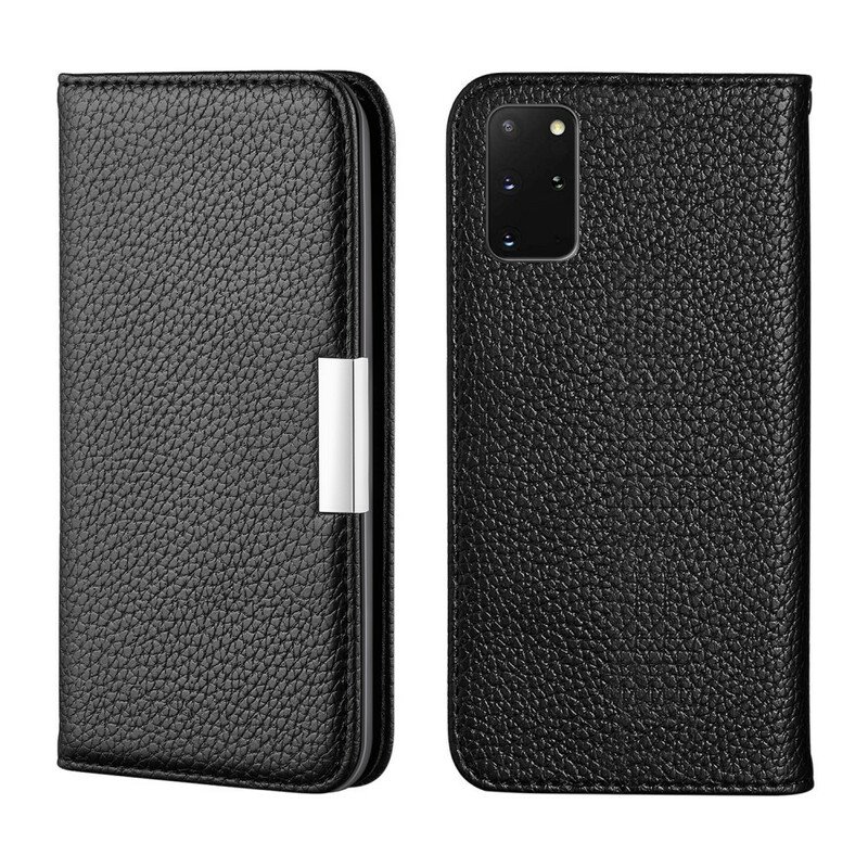 Folio-fodral Samsung Galaxy S20 Plus / S20 Plus 5G Läderfodral Litchi Ultra Chic Konstläder