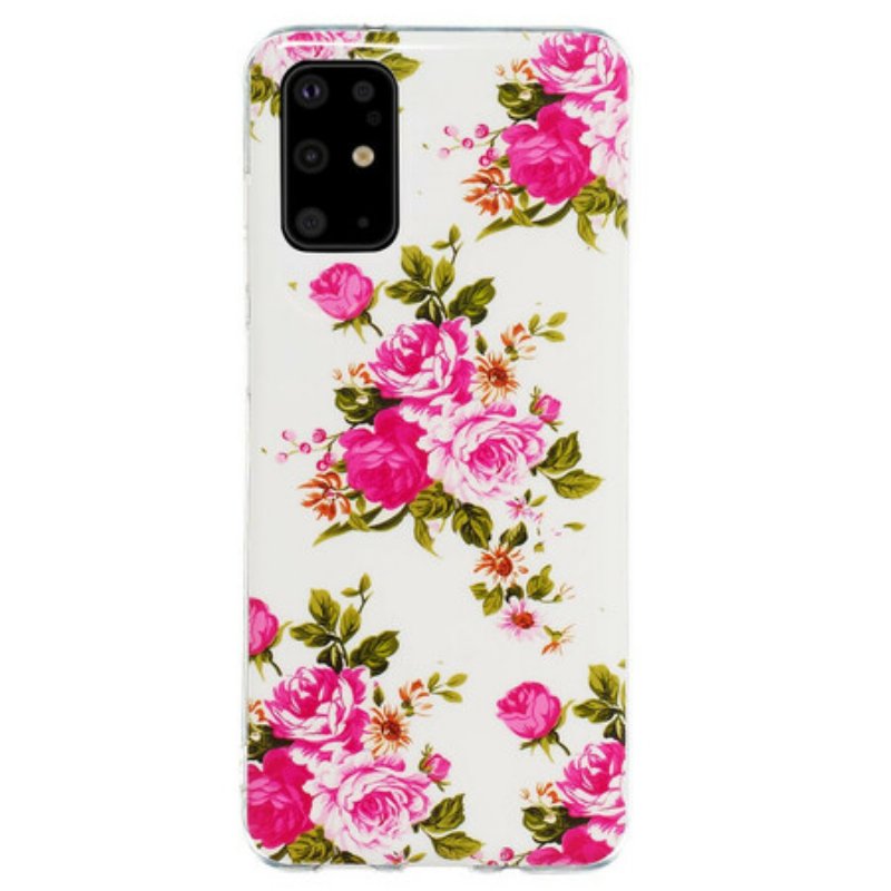 Skal Samsung Galaxy S20 Plus / S20 Plus 5G Fluorescerande Blommor