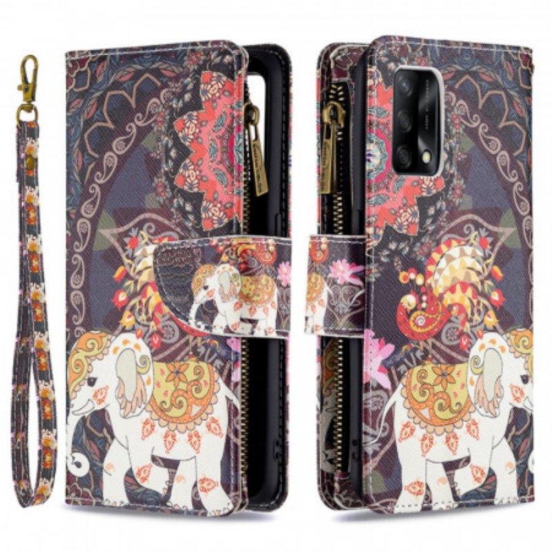 Fodral Oppo A74 4G Elephant Zip-ficka