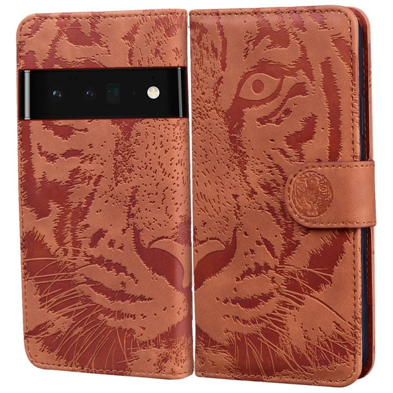 Fodral Oppo A74 4G Tiger Face Print