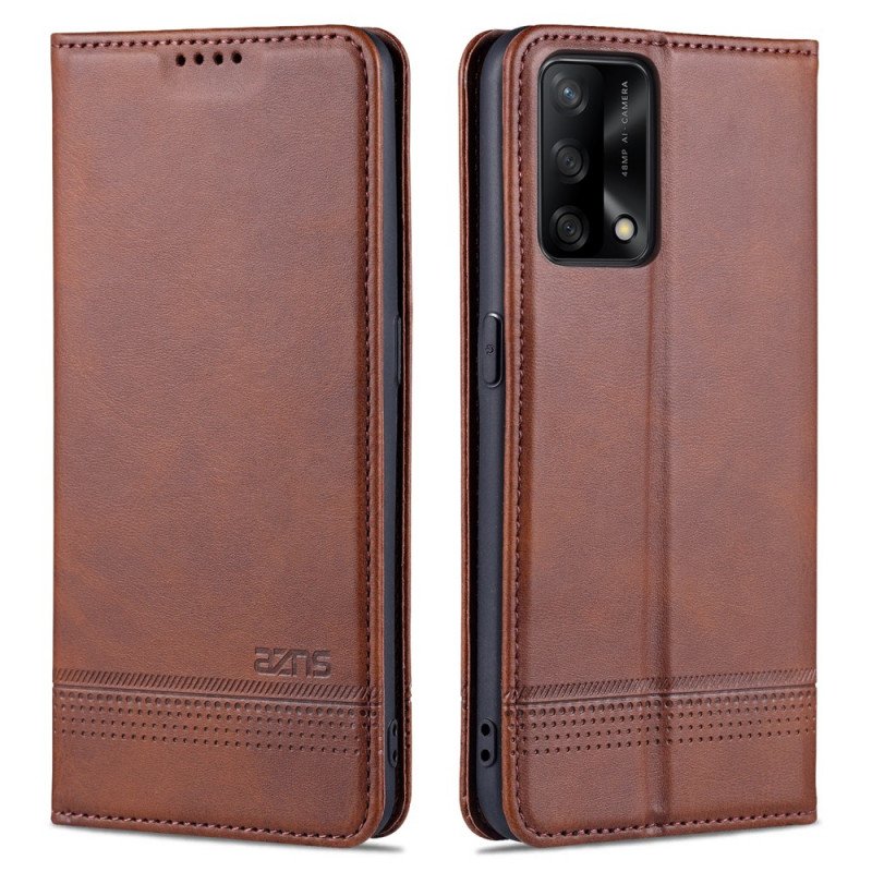 Folio-fodral Oppo A74 4G Läderfodral Azns Konstläder