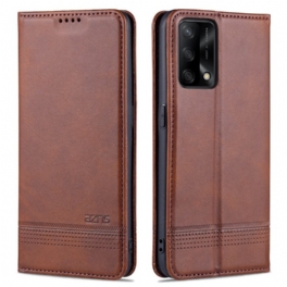 Folio-fodral Oppo A74 4G Läderfodral Azns Konstläder